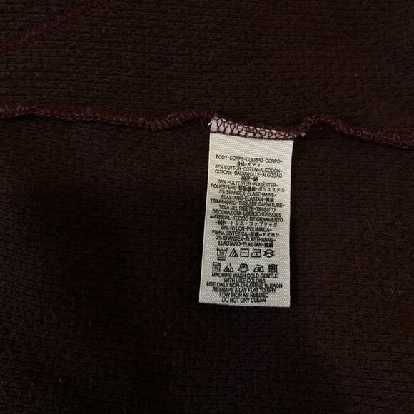 Free People Women's Juliet Bell Sleeve V-Neck Long-Sleeve Auburn Thermal Size M - Picture 8 of 9